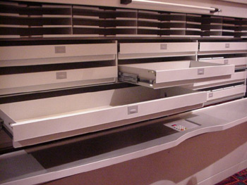 Roll Out Drawer Multi-Media Vertical Carousels- Multi-Media Storage